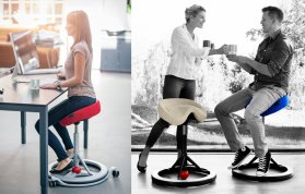 Backapp Chair und Backapp Wheels - Sattelstuhl - ergonomischer Rückentrainingsstuhl