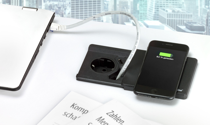 <p>Kabellose Ladestation für alle Qi-kompatiblen Mobilgeräte</p>